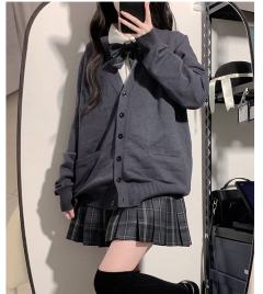 纯色毛衣开衫-资料图