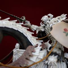 骷髅骑士 No.490 Skull Knight 2019 White Skeleton version- Limited Edition I(with attachment of Senma Soldier )-资料图