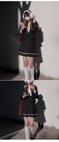胶印徽章绀色西服-资料图