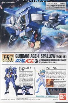 HGAGE AGE-1S 高达AGE-1 飞雀型-资料图