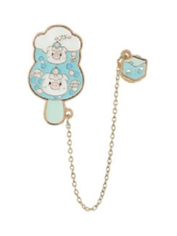 雨天伤心猪猪雪糕徽章