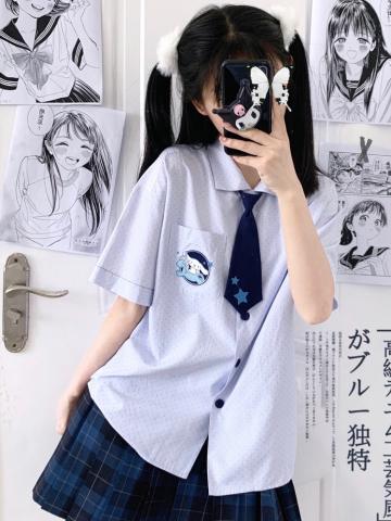 玉桂狗星星衬衫