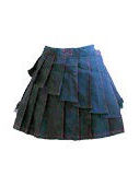 Pleated Skirt with Apron