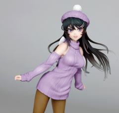 Coreful Figure 樱岛麻衣 针织连衣裙 ver.新装版-资料图