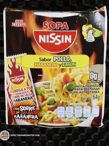 Cup Noodles Sabor Pollo Habanero Y Limon Sopa Instantanea