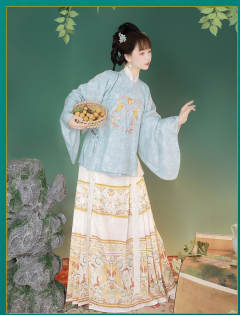 大袖裙子改良式汉服故宫复古风-资料图