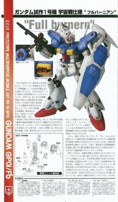 PG RX-78GP01 高达试做1号机“玉帘” RX-78GP01-Fb 高达试做1号机全方位推进型“玉兰”-资料图