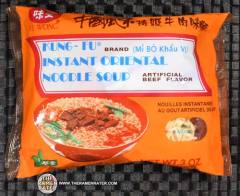 Kung-Fu Brand Instant Oriental Noodle Soup Artificial Beef Flavor