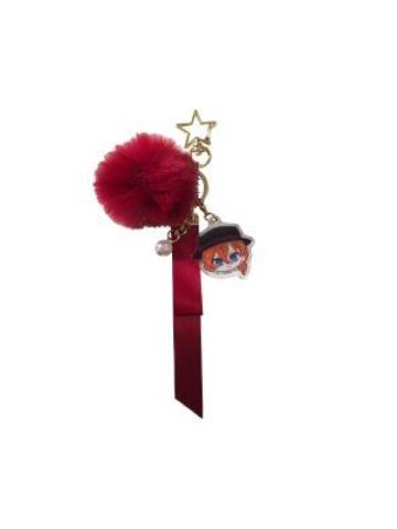 中原中也-毛球丝带挂件