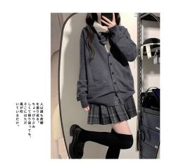 纯色毛衣开衫-资料图