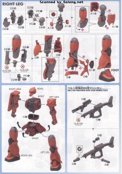 HGGTO MS-05S 扎古Ⅰ 夏亚专用机-资料图