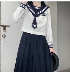 粗襟线二本·水手服-资料图