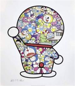 哆啦A梦×村上隆版画-资料图