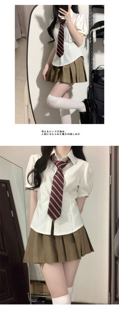 收腰衬衫-资料图