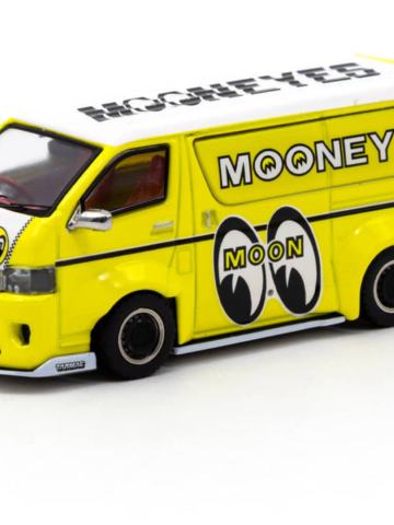 Toyota Hiace Widebody - Mooneyes Yellow with Tarmac Works X Leen Customs Lapel Pin