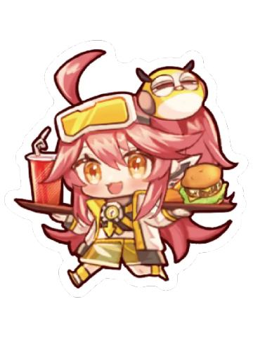 异想少女 亚克力冰箱贴 艾米美食款