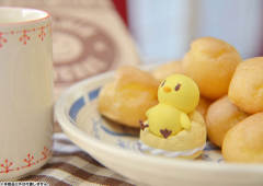 Uta no☆Prince-sama♪ Piyo-chan Trading Mascot Figure 2 -Oishii- Piyo酱 Cream Puff-资料图