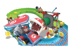 K'NEX Mario Kart Building Set 栗子球 玛丽奥 食人花 Piranha Plant Slide Track-资料图