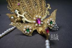 花丝银镀金正凤/分心-资料图