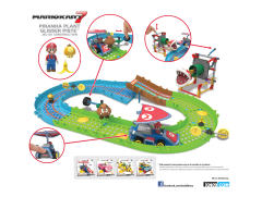 K'NEX Mario Kart Building Set 栗子球 玛丽奥 食人花 Piranha Plant Slide Track-资料图