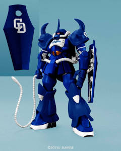 12支职业棒球队×高达40周年 MS-07B 老虎 Dragons Ver.