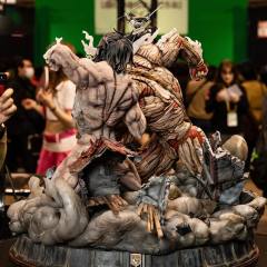 Elite Exclusive Statue 铠之巨人 三笠·阿克曼 巨人 -资料图