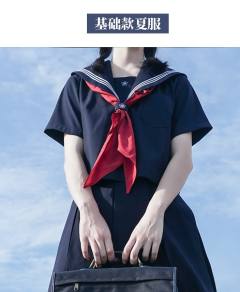 可替换胸挡基础款水手服-资料图