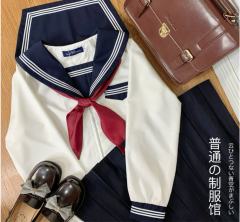 满襟线基础款水手服-资料图