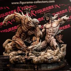 Elite Exclusive Statue 铠之巨人 三笠·阿克曼 巨人 -资料图