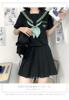 薄荷奶绿·水手服-资料图