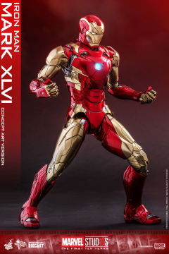 1:6比例合金珍藏人偶 钢铁侠Mark 46 概念版-资料图