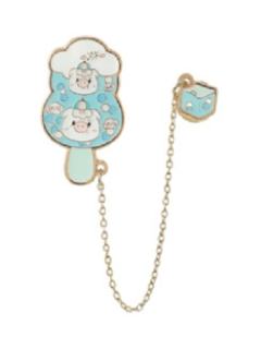 雨天伤心猪猪雪糕徽章