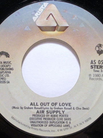 All Out Of Love