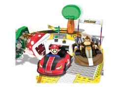 K'NEX Mario Kart Building Set 森喜刚 玛丽奥 食人花 Mario and Donkey Kong Circuit Start Line-资料图