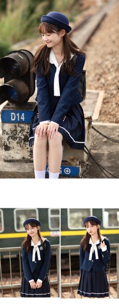 胶印徽章绀色西服-资料图