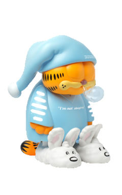 I AM NOT SLEEPING 睡衣加菲猫26CM