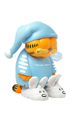 I AM NOT SLEEPING 睡衣加菲猫26CM