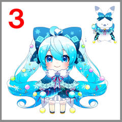 粘土人 #1539 初音未来 雪初音 2021 Glowing Snow Ver.-资料图