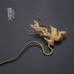 大明风云录·铜胎錾刻镀金凤簪 -资料图