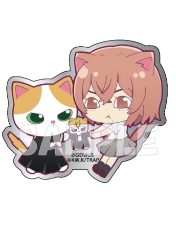 橘日向-暴走猫联动金属徽章