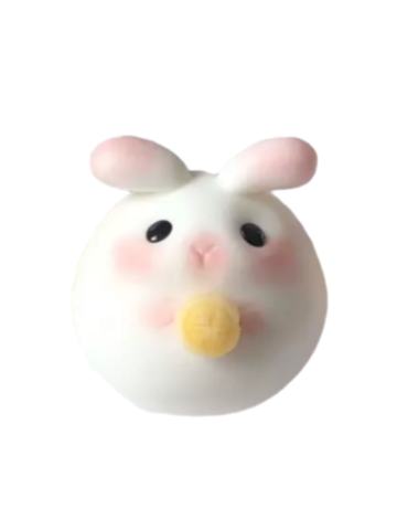 发芽兔中秋冰皮月饼-黄色