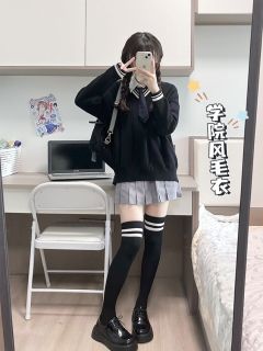 学院风毛衣-资料图