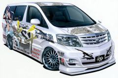 Itasha 赵云子龙 关羽云长 吕蒙子明 孙策伯符 Toyota Alphard MS/AS (2005 version)-资料图