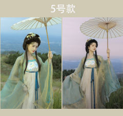 大唐荣耀唐制拖尾诃子裙-资料图