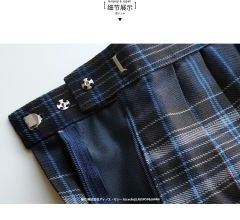 海军蓝格垫底辣妹款-资料图