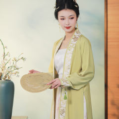 蜜糖红蒸栗色·褙子-资料图
