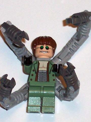 Dr. Octopus (Otto Octavius) / Doc Ock, Sand Green Jacket, Sand Green Legs, Thin Toothy Smile - With Arms