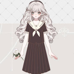 摩卡奶油 水手服套装-资料图