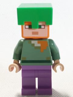 Alex - Bright Green Helmet, Medium Lavender Legs