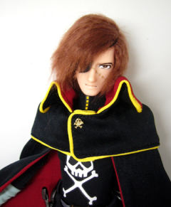 哈洛克船长 C.D.S Leiji no. 26 DX Space Pirate Captain Harlock 1980tv ver. "Galaxy Express 999" Pirate of Time Castle Ver.-资料图